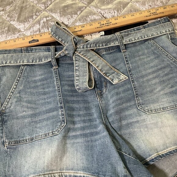 Torrid Denim 5” Utility Shorts Size 18 NWT High rise Stretch Blue Jean Pocket - Picture 7 of 10
